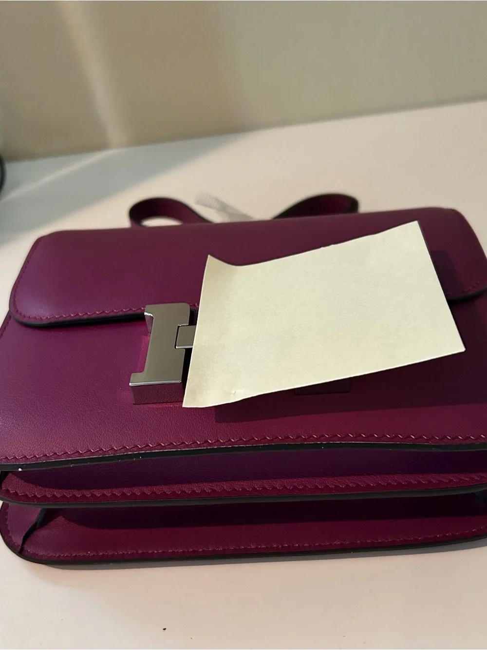 19cm Purple Leather Box - Picture 3 of 8
